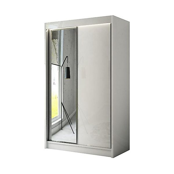 Beautysofa Kleiderschrank Velen (Kleiderstange, Regale, Spiegel) günstig online kaufen