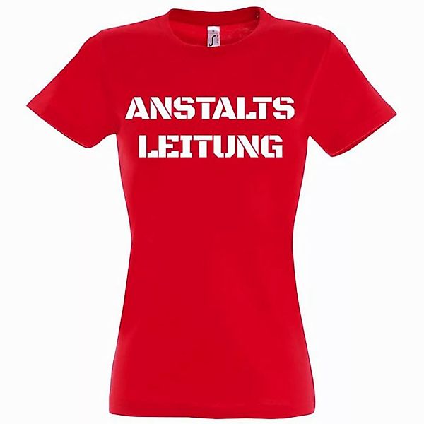 Youth Designz T-Shirt ANSTALTSLEITUNG Damen Shirt mit lustigem Frontprint günstig online kaufen