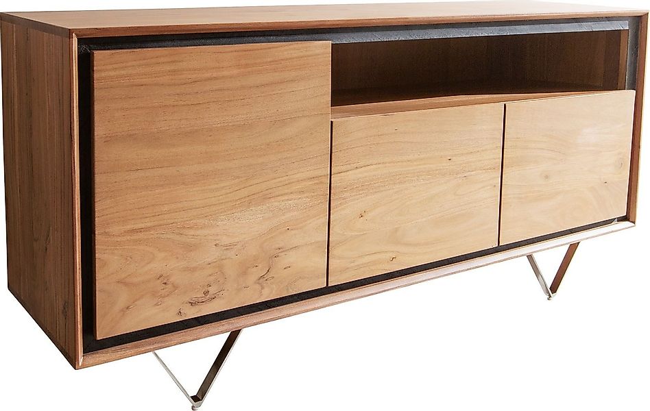 DELIFE Sideboard Stonegrace, Akazie Natur 145 günstig online kaufen