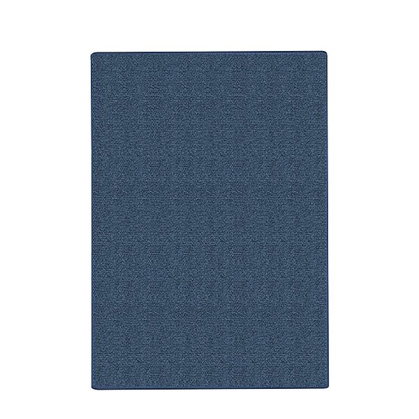 KARAT Sisal Teppichläufer nach Maß Sylt Für Innenbereiche Blau 50 x 150 cm günstig online kaufen