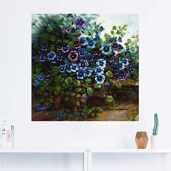 Artland Wandbild »Stiefmütterchen II«, Blumen, (1 St.), als Leinwandbild, W günstig online kaufen