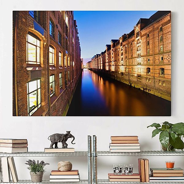 Leinwandbild Hamburg - Querformat Hamburg Speicherstadt günstig online kaufen