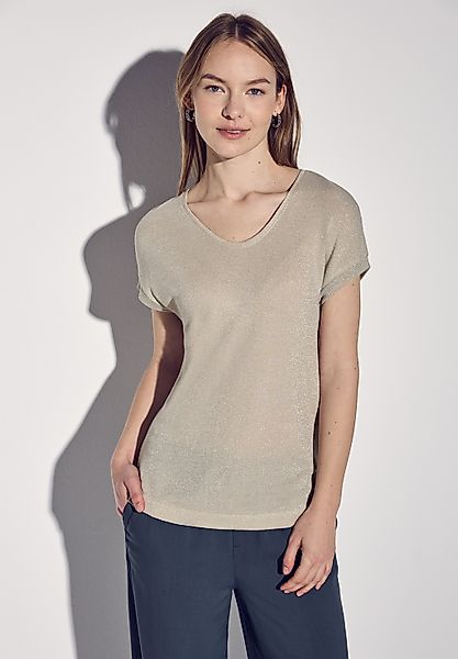 STREET ONE T-Shirt, im Glitzer-Look günstig online kaufen