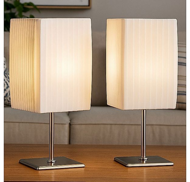 GLOBO LIGHTING Tischleuchte, Leuchtmittel nicht inklusive, 2er Set Tischleu günstig online kaufen