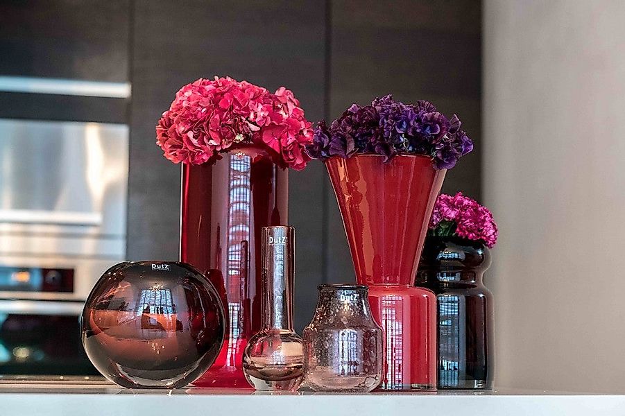 Glasvase Masa Colori Aubergine 25cm günstig online kaufen