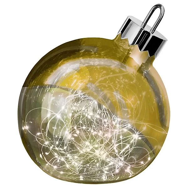 LED Dekoleuchte Ornament in Gold 250 mm günstig online kaufen