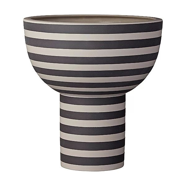 AYTM - Varia Vase H 24cm - asche, schwarz/H 24cm x Ø 23cm günstig online kaufen