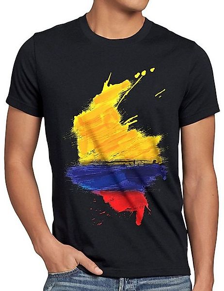 style3 T-Shirt Flagge Kolumbien Fußball Sport Colombia WM EM Fahne günstig online kaufen