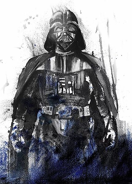 Disney Fototapete Star Wars Vader Antrazitgrau und Blau 200 x 280 cm 612074 günstig online kaufen