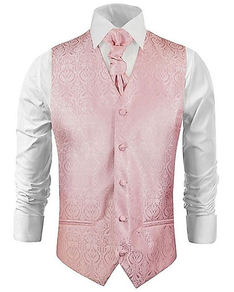Paul Malone Anzugweste Herren Hochzeitsweste mit Plastron Set 2tlg barocke günstig online kaufen
