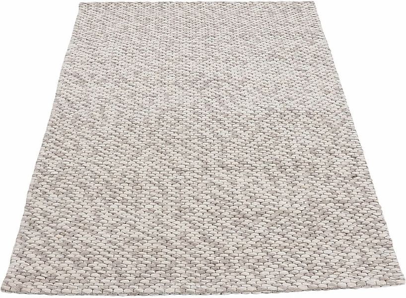carpetfine Wollteppich »Sina, auch als Läufer«, rechteckig, 14 mm Höhe, Han günstig online kaufen