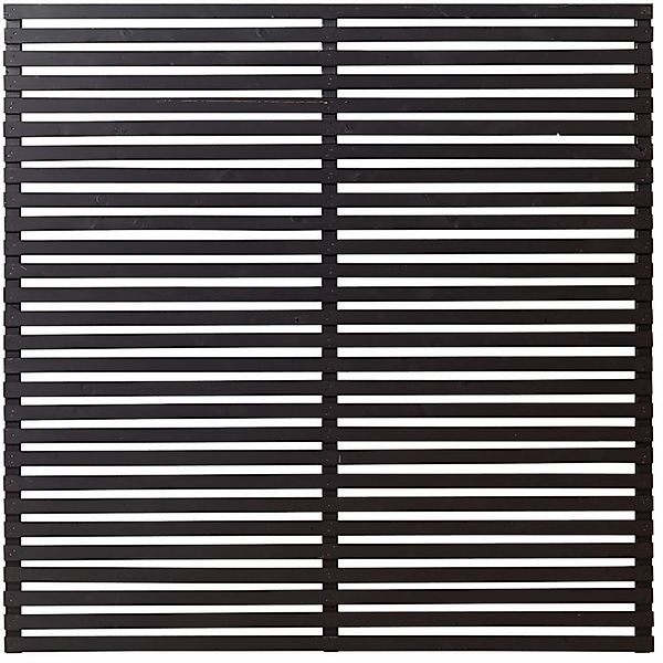 Sichtschutzzaun Tokyo Nadelholz Schwarz 180 cm x 180 cm günstig online kaufen