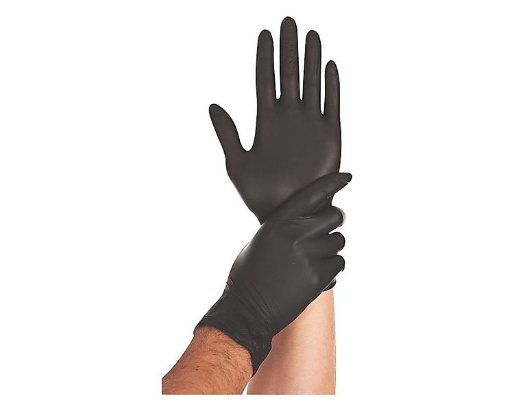 Franz Mensch Nitril-Handschuhe Hygostar "Safe Light", Schwarz, 100 Stück günstig online kaufen