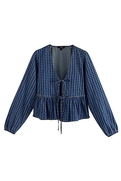 Next Langarmbluse Button-down-Bluse aus 100 % Baumwolle günstig online kaufen