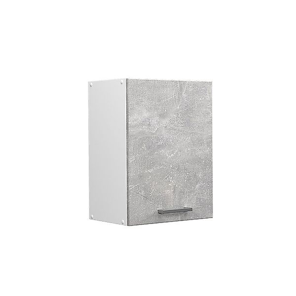 Vicco Hängeschrank R-Line, Beton/Weiß, 45 cm günstig online kaufen