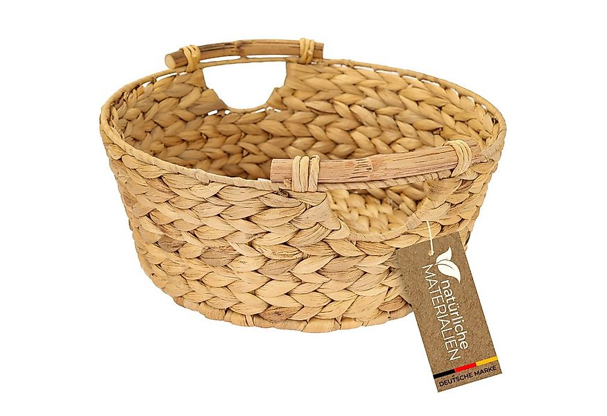 HMF Aufbewahrungskorb Präsentkorb, Aufbewahrungskorb rund, Korb geflochten günstig online kaufen