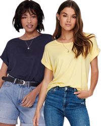 ONLY T-Shirt Stilvolles Basic Shirt mit günstig online kaufen