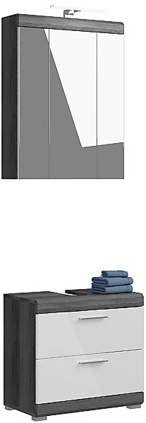 welltime Badmöbel-Set "Siena, 2 teilig, inklusive LED Beleuchtung, bestehen günstig online kaufen