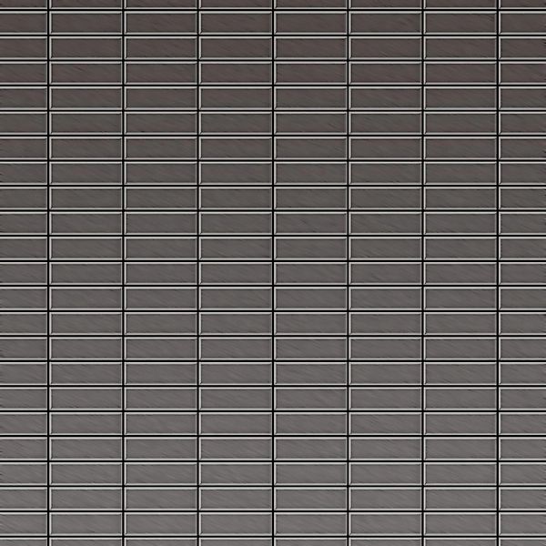 ALLOY Mosaik Fliese Massiv Metall Titan Gebürstet Dunkelgrau 1,6mm Stark Ca günstig online kaufen