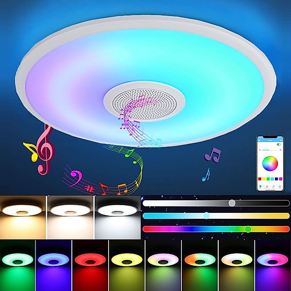 oyajia LED Deckenleuchte 30W Musik RGB günstig online kaufen