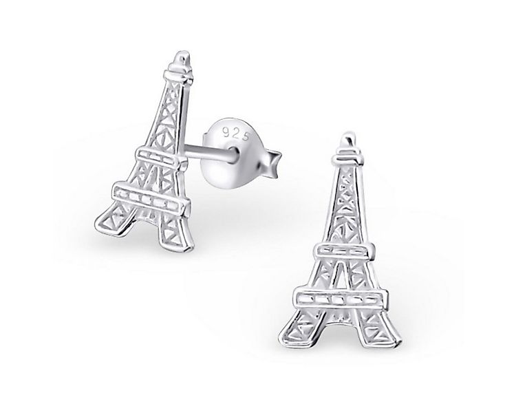 Order & Smile Schmuck Paar Ohrstecker Ohrstecker Eiffelturm Silber Ohrringe günstig online kaufen