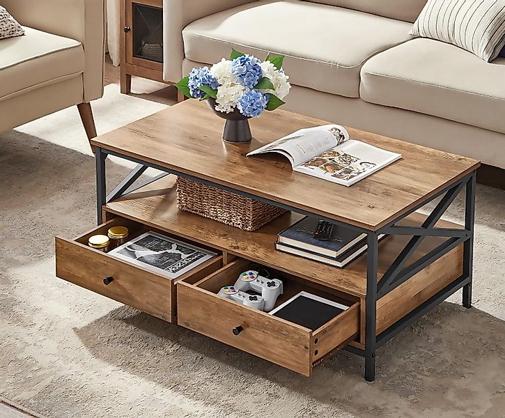 VASAGLE Couchtisch, Sofatisch, Wohnzimmertisch, 100 x günstig online kaufen