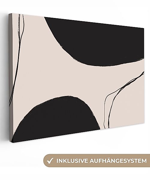 OneMillionCanvasses® Leinwandbild Pastell - Schwarz - günstig online kaufen