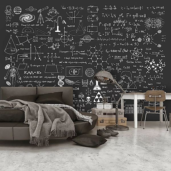 home24 Vlies Fototapete Science on Chalkboard günstig online kaufen