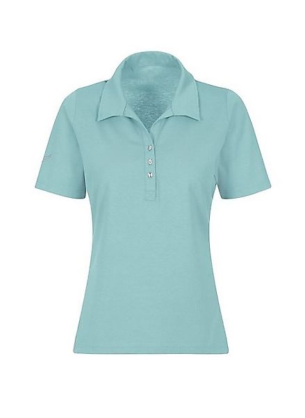 Trigema Poloshirt TRIGEMA Poloshirt aus Baumwolle mit Kristallsteinen (1-tl günstig online kaufen