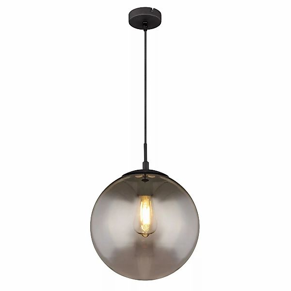 Globo Hängeleuchte Blama Schwarz Matt Ø 30 cm günstig online kaufen