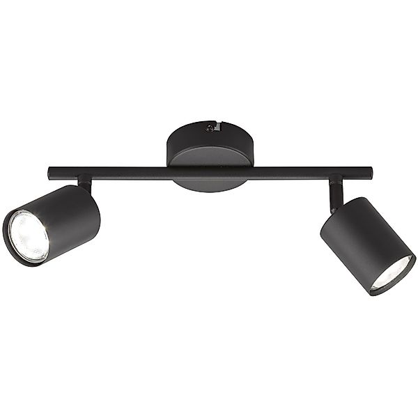 Fischer & Honsel Deckenleuchte Vano 2-flammig Schwarz 30 x 8 cm günstig online kaufen