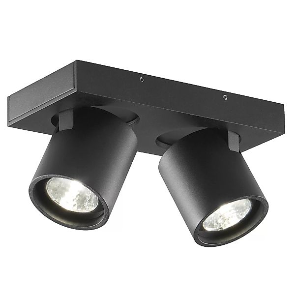 Light-Point - Focus+ 2 LED Deckenleuchte 3000K - schwarz/LxB 24x12cm/3000K/ günstig online kaufen