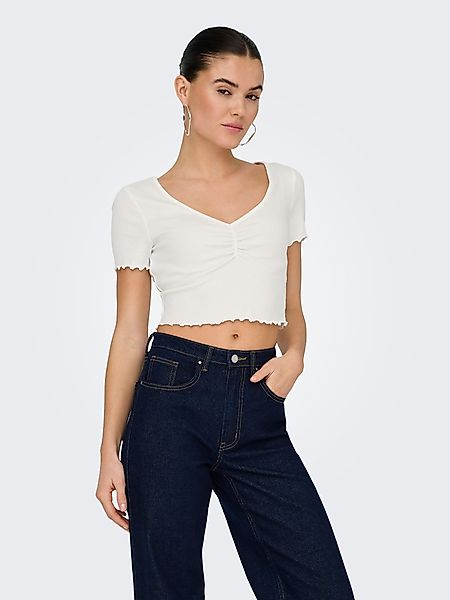 ONLY Kurzarmshirt ONLBETTY S/S V-NECK TOP günstig online kaufen