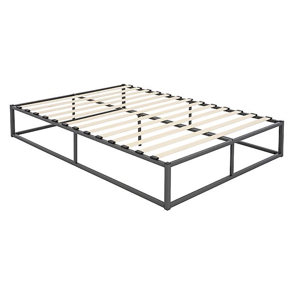 ML-Design Metallbett 160x200 cm auf Stahlrahmen mit Lattenrost Anthrazit Me günstig online kaufen