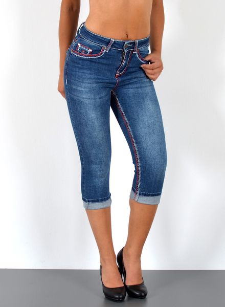 ESRA Caprijeans 3/4 Capri Jeans Damen günstig online kaufen