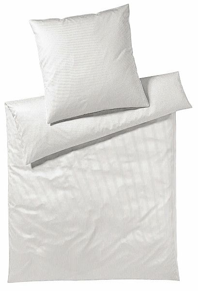 Elegante Bettwäsche "Hamburger Streifen" 2 Stk. angenehmes Hautgefühl günstig online kaufen