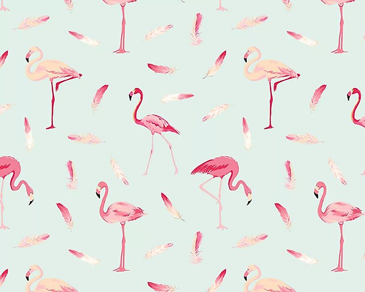 Fototapete "Flamingo 1" 4,00x2,70 m / Glattvlies Perlmutt günstig online kaufen