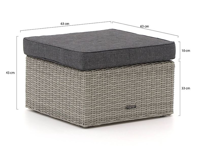 Intenso Fellini Lounge Gartenhocker 63x63 cm günstig online kaufen