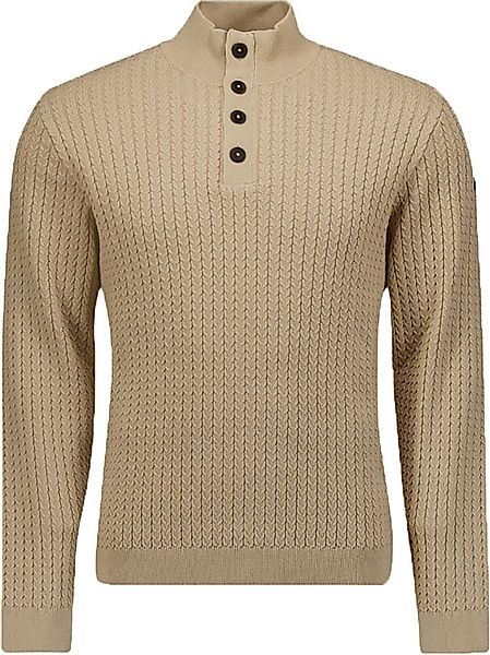 No Excess Mocker Pullover Beige - Größe 3XL günstig online kaufen