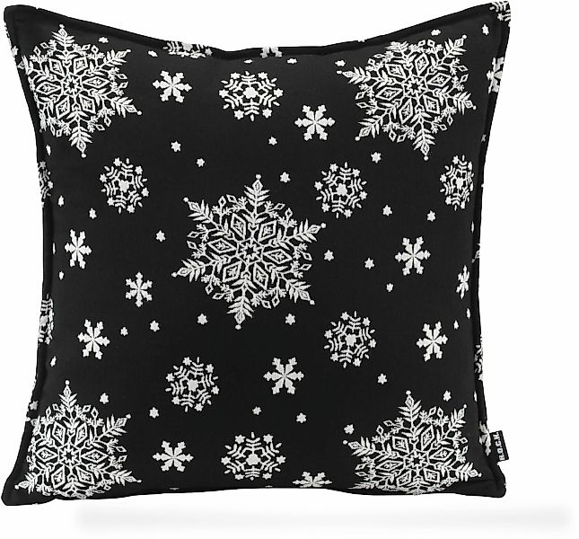 H.O.C.K. Dekokissen "Snow Flakes" Schneeflocke, traditionell, bestickte Sch günstig online kaufen