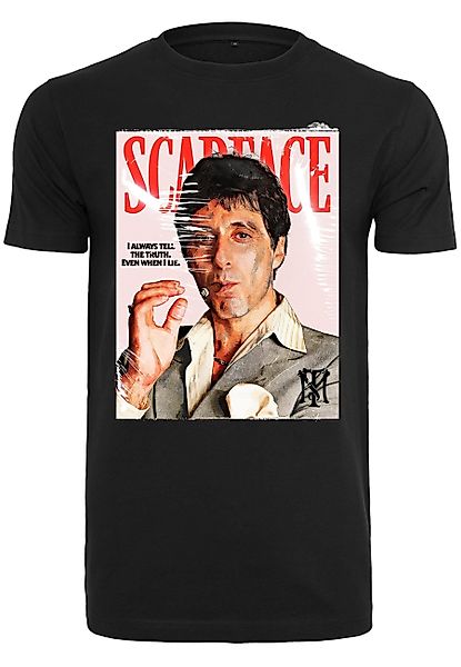 Merchcode Kurzarmshirt Merchcode Herren Scarface Magazine günstig online kaufen
