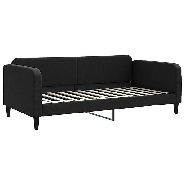 vidaXL Bett, Tagesbett Schwarz 100x200 cm Stoff günstig online kaufen