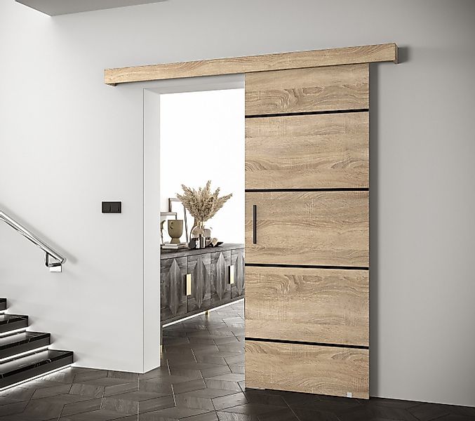 MOEBLO Schiebetür AGRA IV (mit/ohne Soft-Close-System, Tür universell Links günstig online kaufen