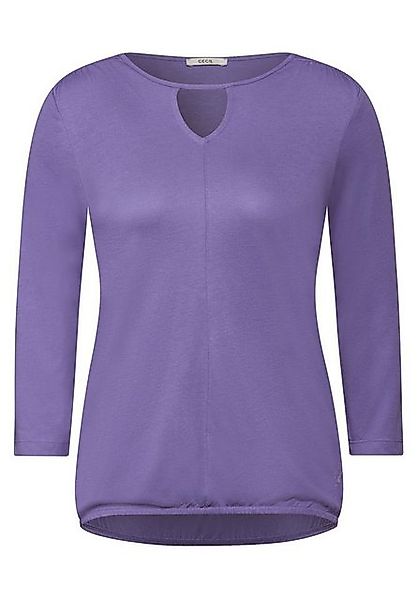 CECIL Langarmshirt - Basic Langarmshirt mit Cut-Out günstig online kaufen
