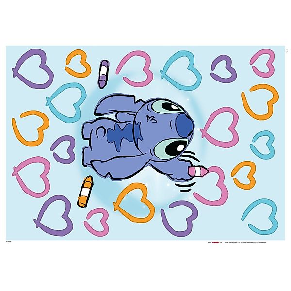 Komar Wandtattoo Stitch Artist - Größe 50 x 70 cm (22 St), Künstler: Komar, günstig online kaufen