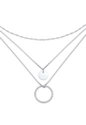 Elli Gliederkette Layer Plättchen Kreis Gedreht günstig online kaufen