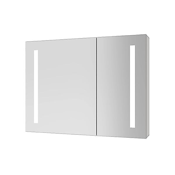 Aquabatos Spiegelschrank mit Beleuchtung Kaltweiß 6400K 80 x 60 cm Badspieg günstig online kaufen