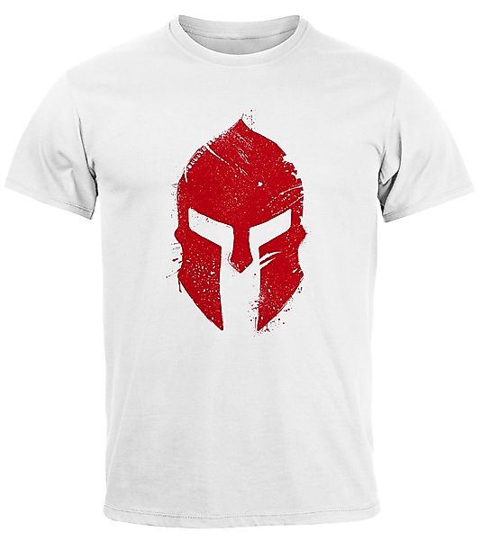 Neverless Print-Shirt Herren T-Shirt Print Sparta-Helm günstig online kaufen