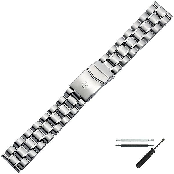 MARBURGER Uhrenarmband 20mm Edelstahl Silber günstig online kaufen