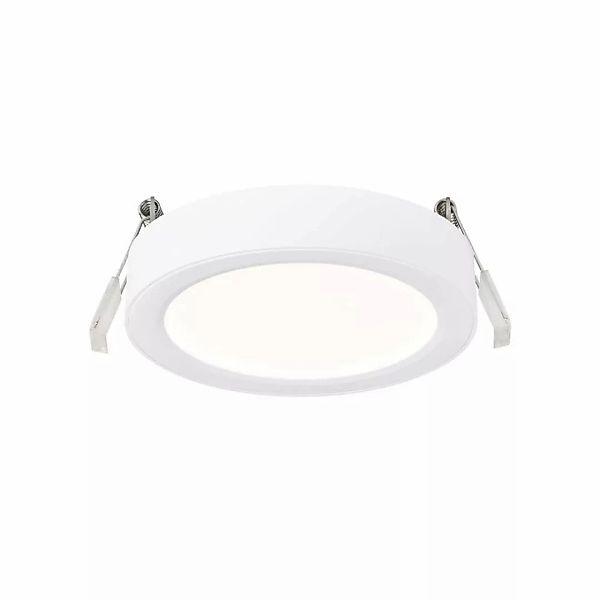 LED Einbauleuchte Soller in Weiß 7,5W 600lm IP44 129mm günstig online kaufen